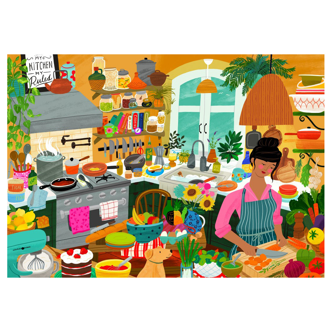 Puzzle Mon lieu préféré La cuisine Pieces and Peace kitchen