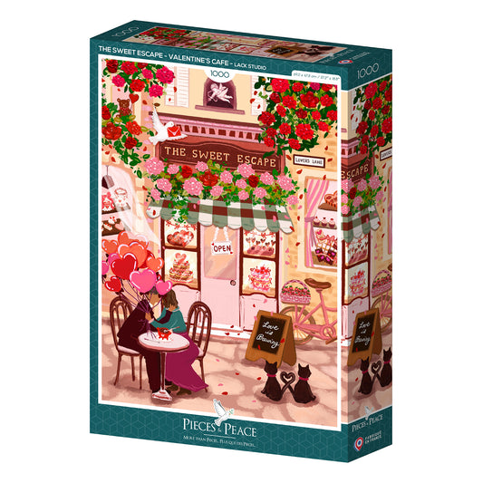 Puzzle café saint valentin lack studio Pieces and peace 1000 pieces