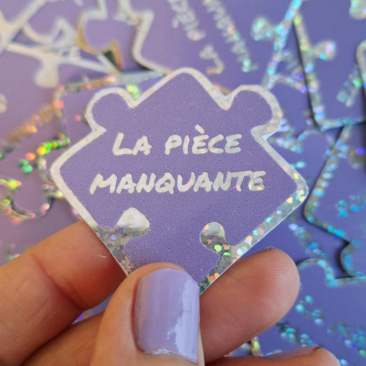 Sticker puzzle piece manquante piece rapportee