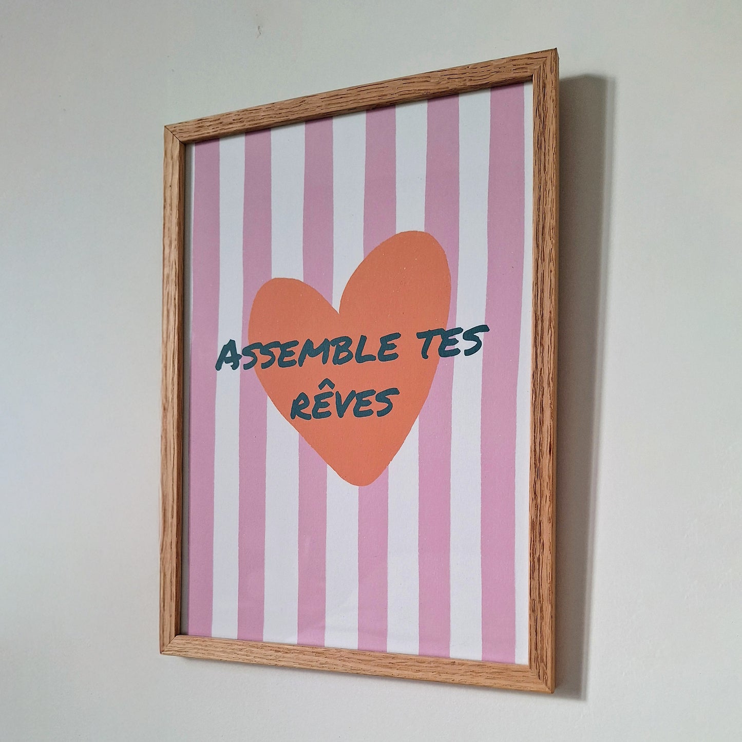 affiche assemble tes reves puzzle piece rapportee