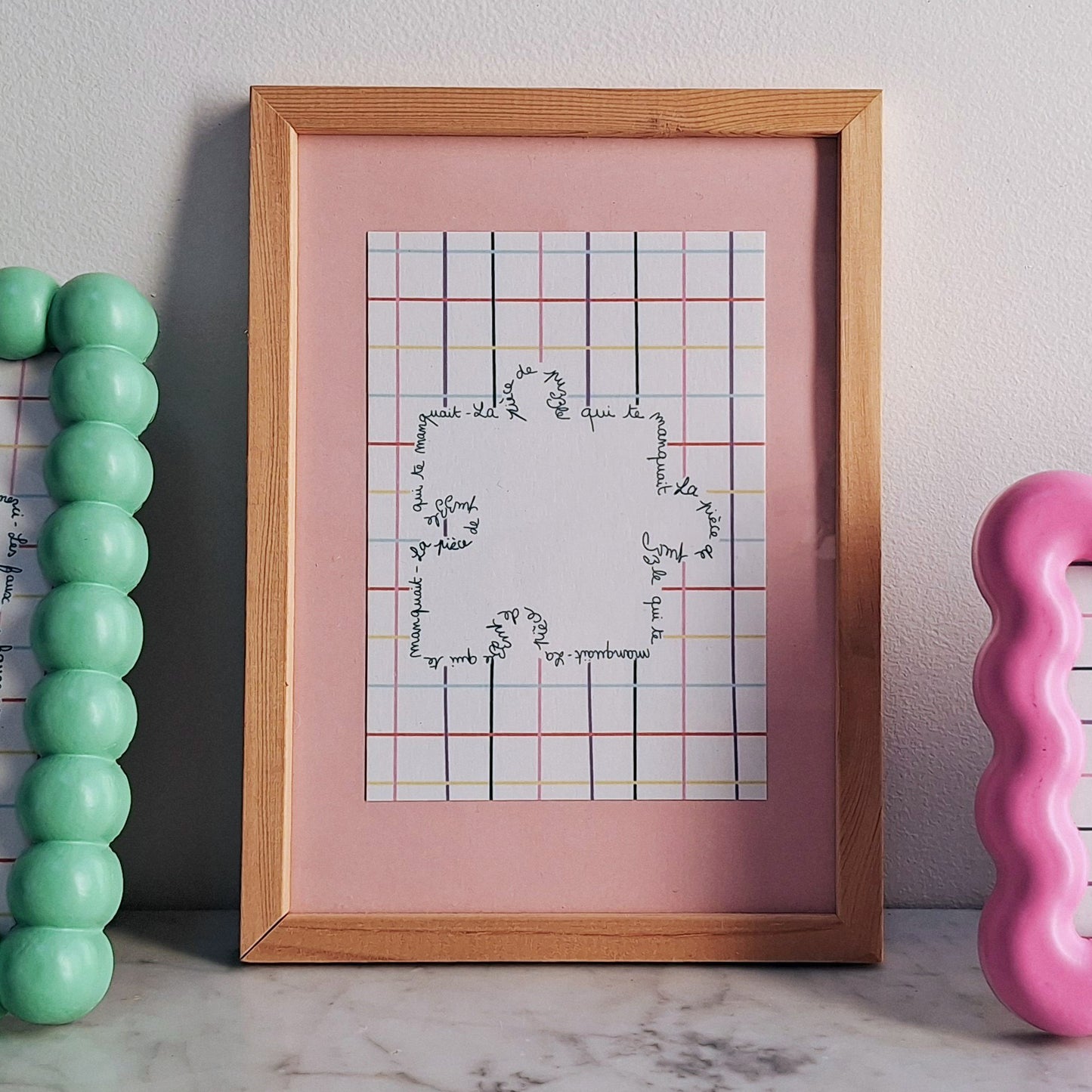 cadre carte postale la pièce qui te manquait puzzle pièce rapportée