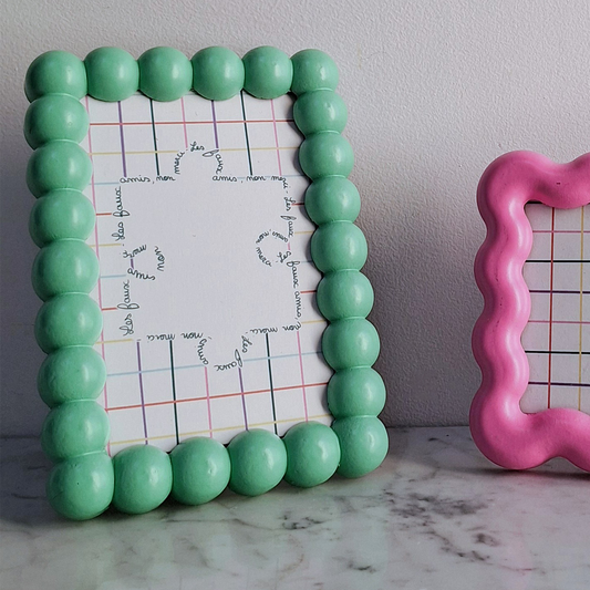 cadre carte postale faux amis puzzle pièce rapportée