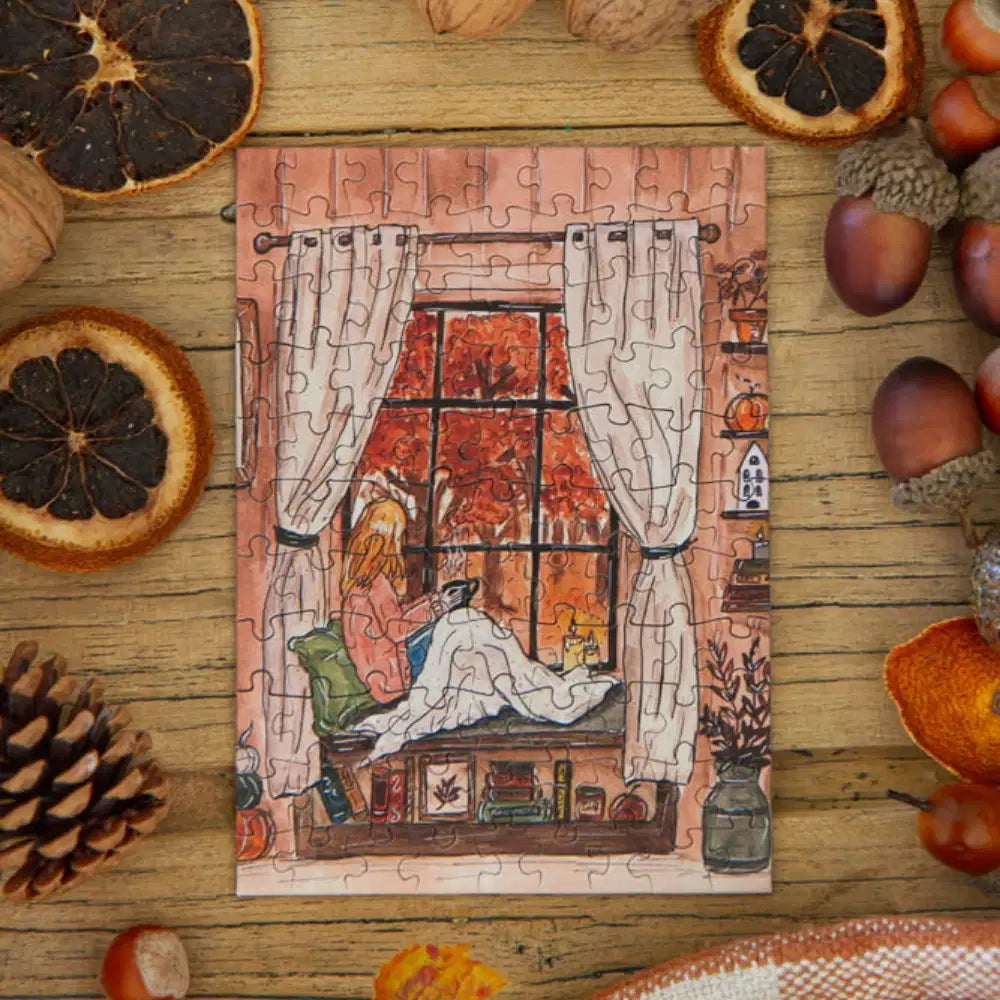 caro from woodland mini puzzle moment cosy 99 pièces