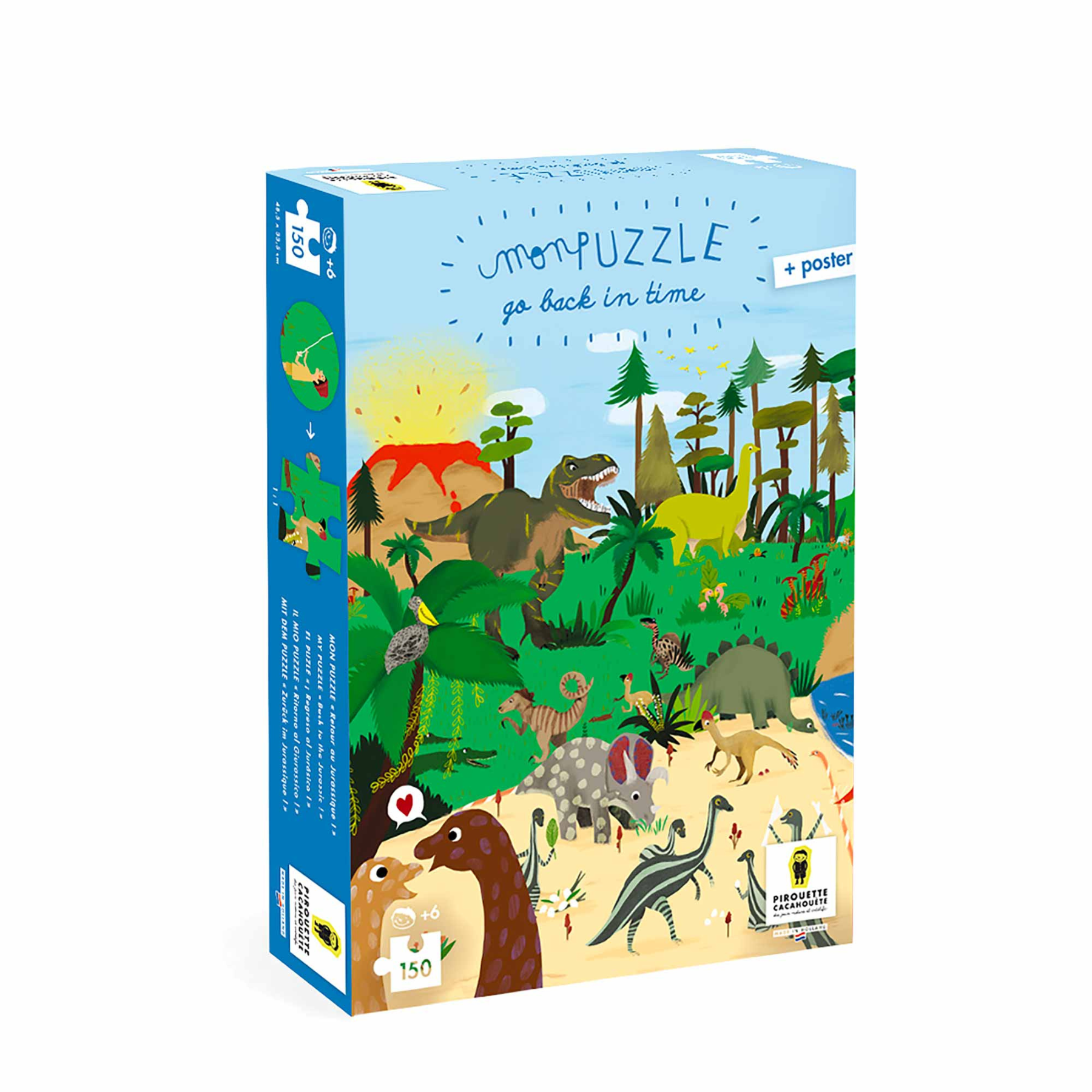 Puzzle Dinosaure Jurassique Pirouette cacahouète