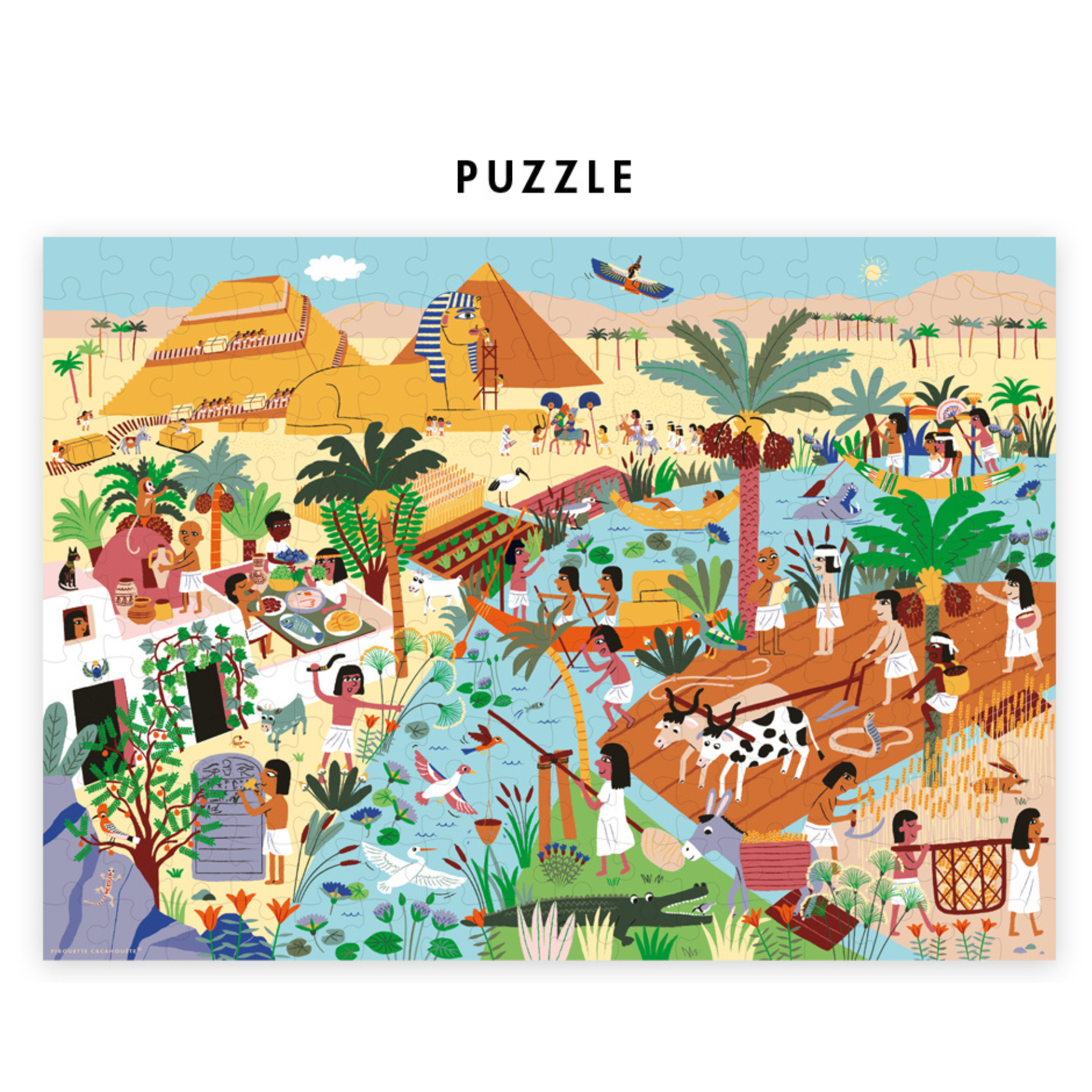 Puzzle enfant Egypte Pirouette cacahouète