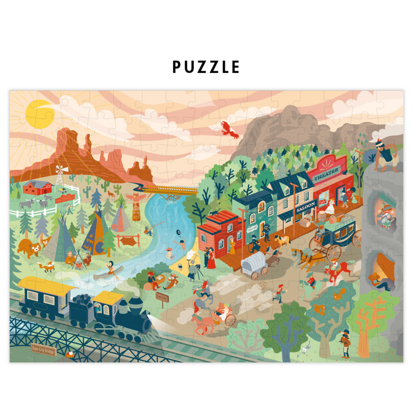 Puzzle Cowboy Pirouette cacahouète