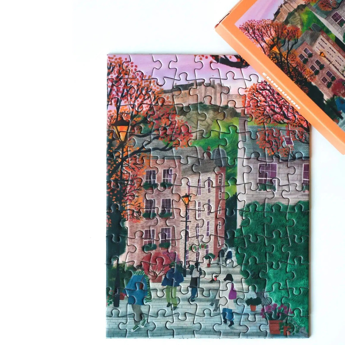 mini puzzle edimbourg piecely 99 pieces rachel victoria hillis ecosse cosy