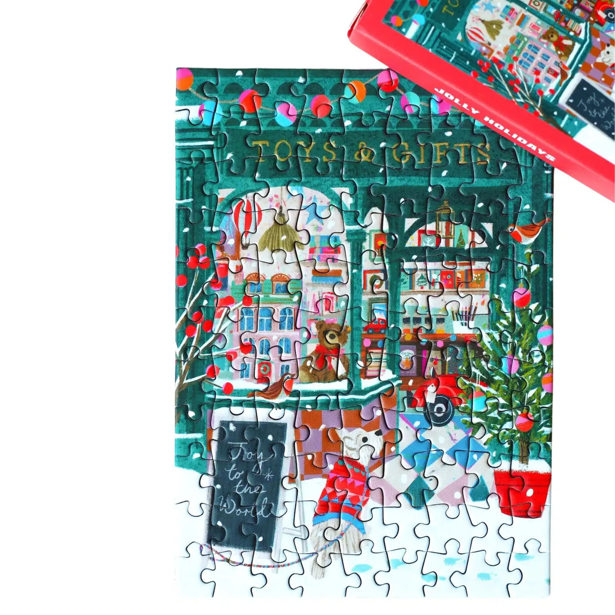 mini puzzle noel piecely jolly holidays 99 pieces victoria ball christmas