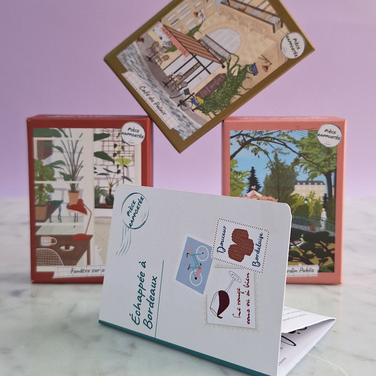 mini puzzle bordeaux échappée pièce rapportée carnet voyage