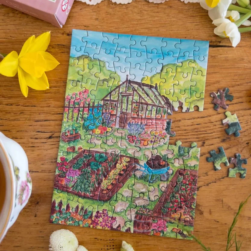 mini puzzle caro from woodland serre printemps saison cosy