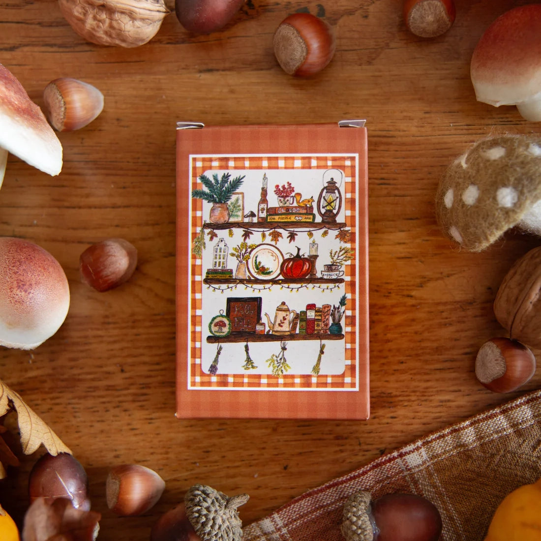 mini puzzle cosy etagere automne caro from woodland