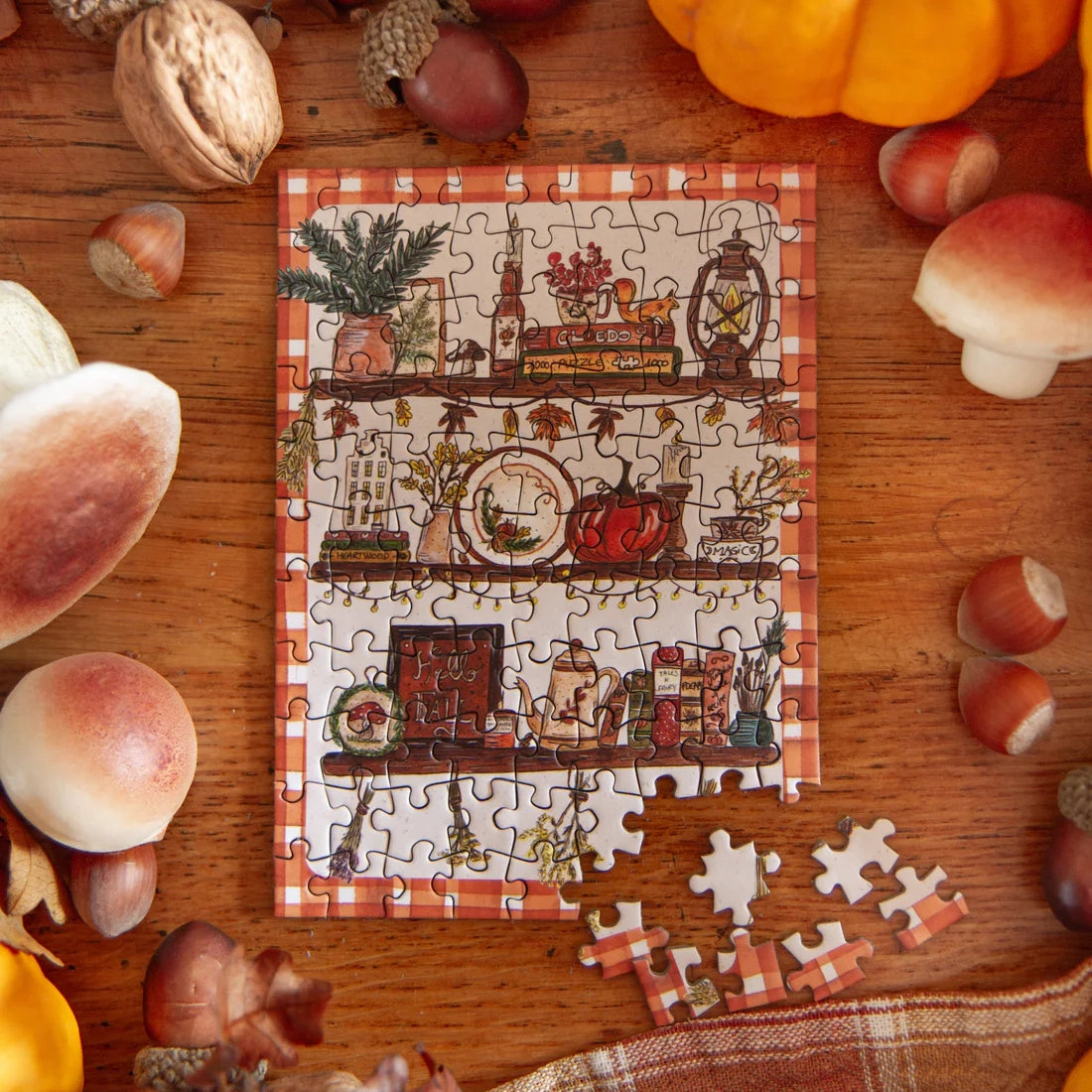 mini puzzle etagere automne caro from woodland cosy