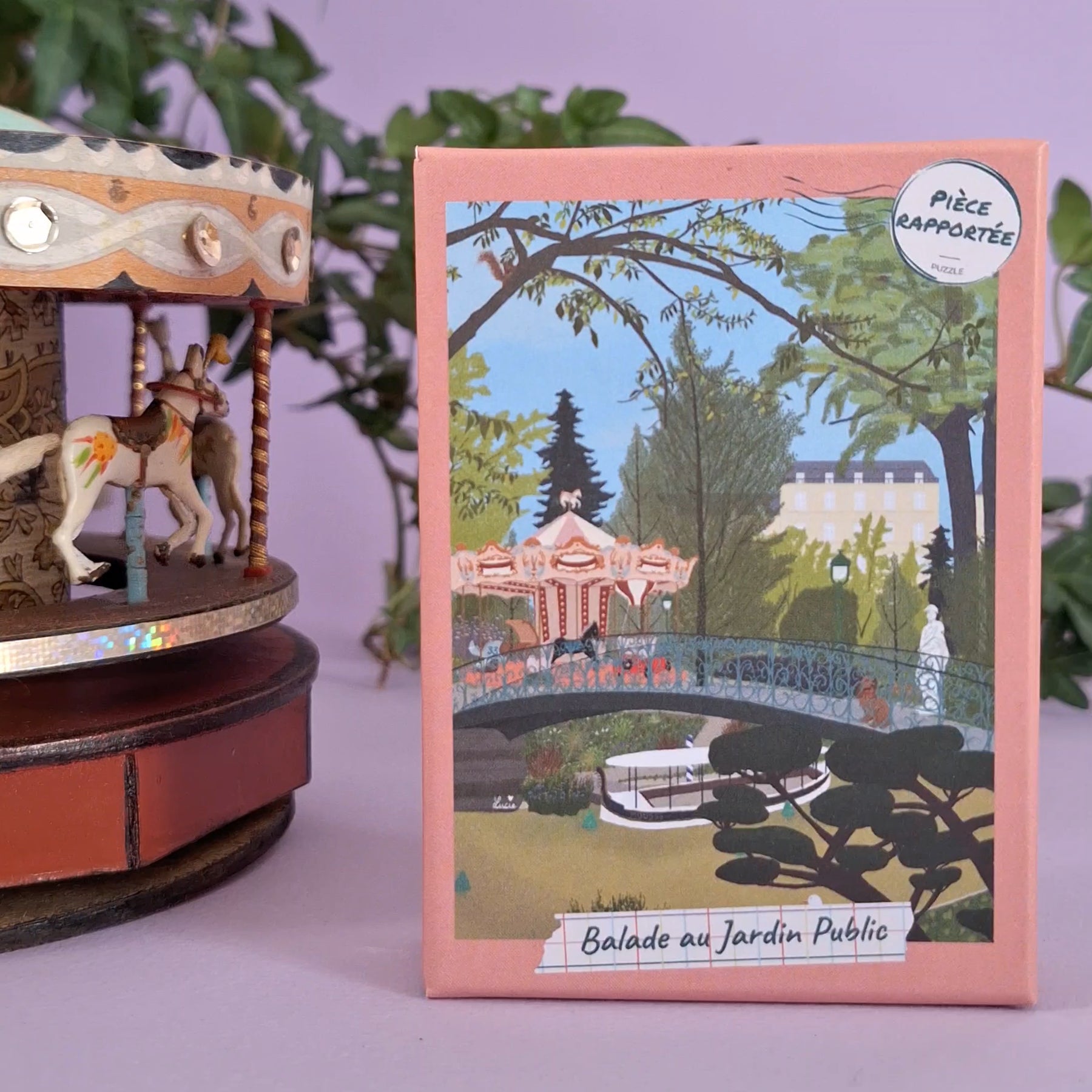 mini puzzle jardin public bordeaux échappée pièce rapportée voyage 99 pièces made in france