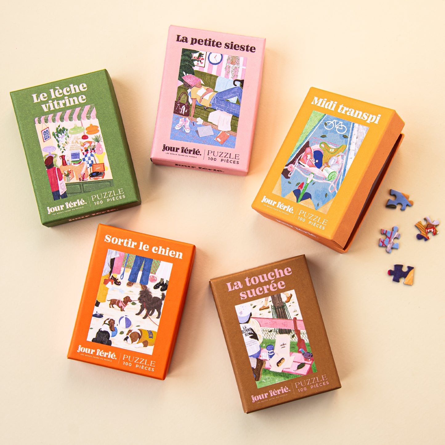 mini puzzle jour ferie 100 pieces made in france