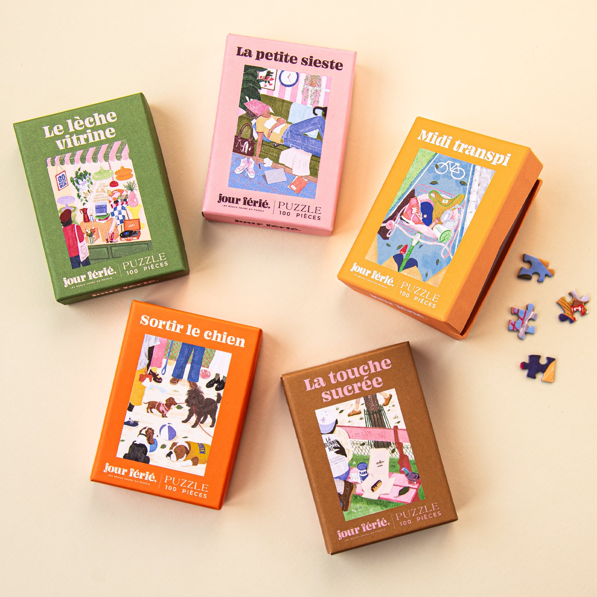 mini puzzle jour ferie 100 pieces made in france