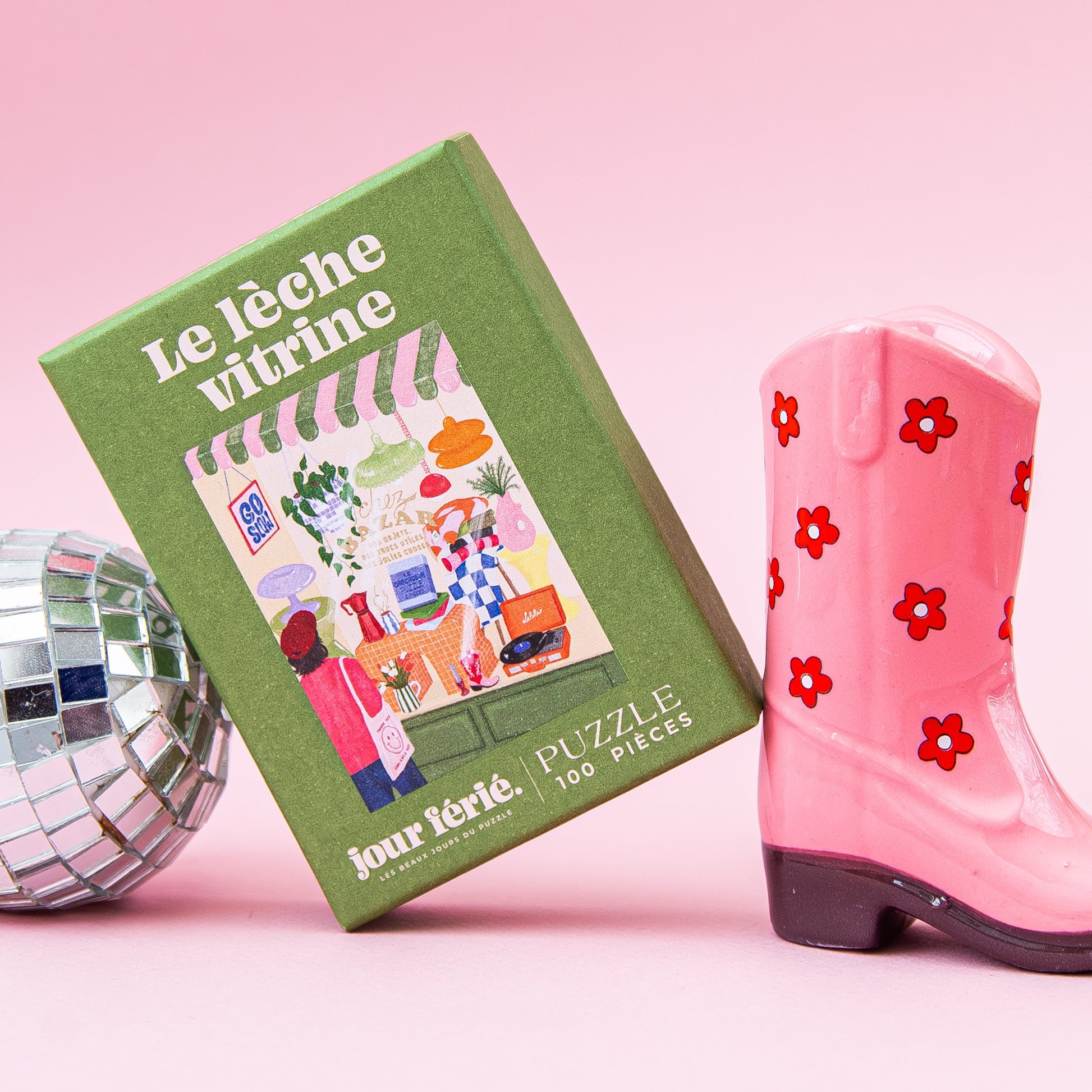 mini puzzle jour férié lèche vitrine 100 pièces made in france