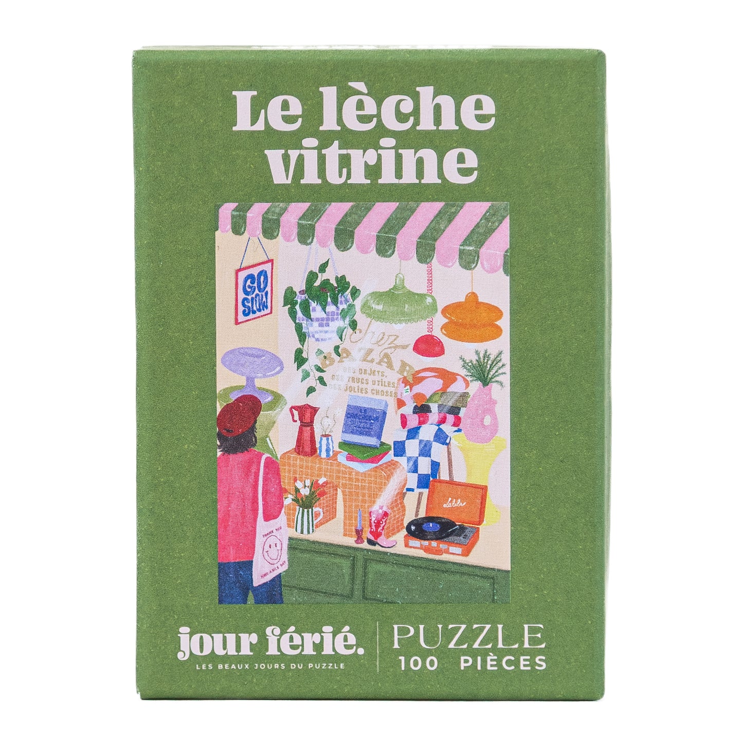 mini puzzle jour férié lèche vitrine 100 pièces made in france shopping