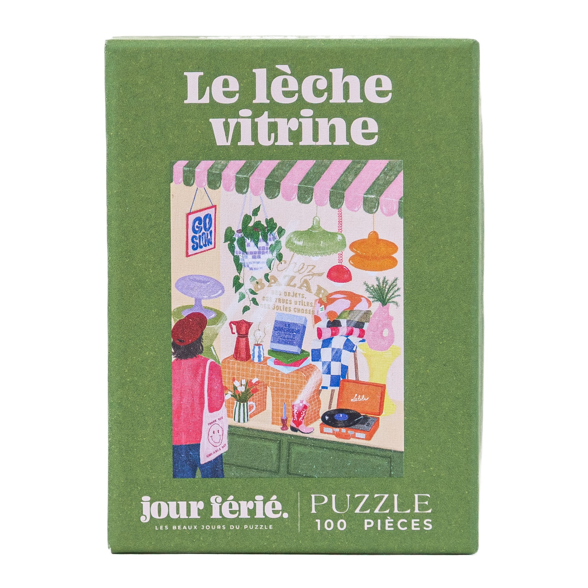 mini puzzle jour férié lèche vitrine 100 pièces made in france shopping