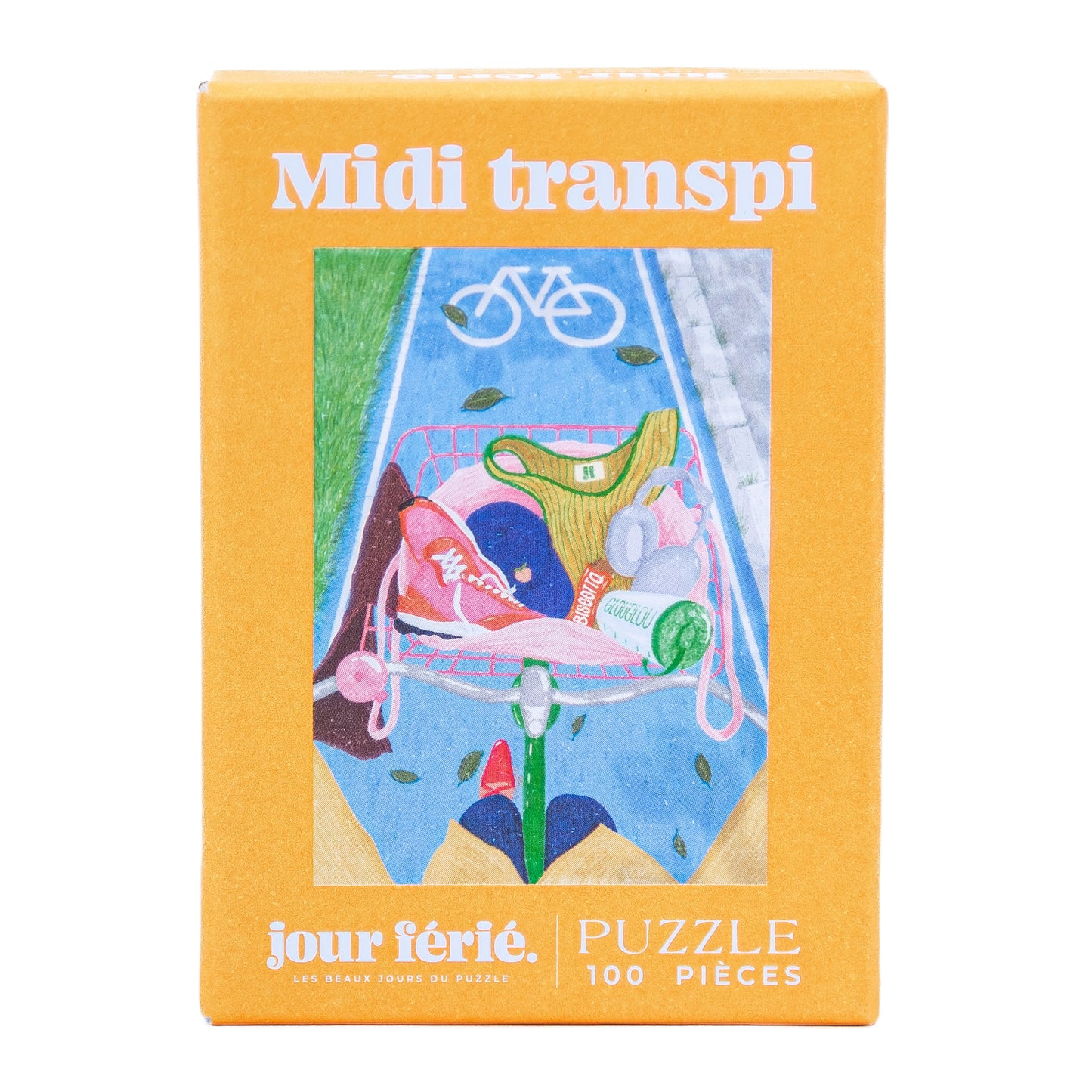 mini puzzle jour férié midi transpi 100 pièces vélo sport