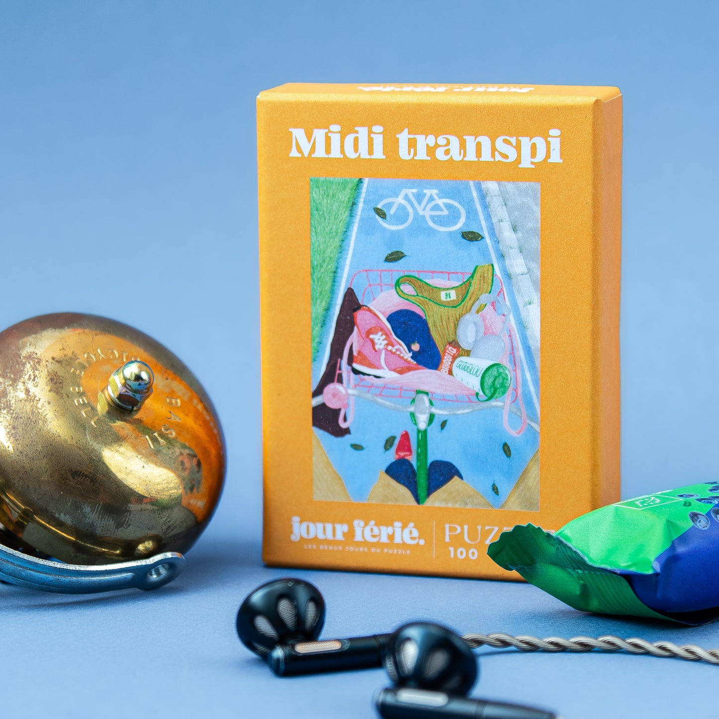 mini puzzle jour férié midi transpi 100 pièces vélo sport