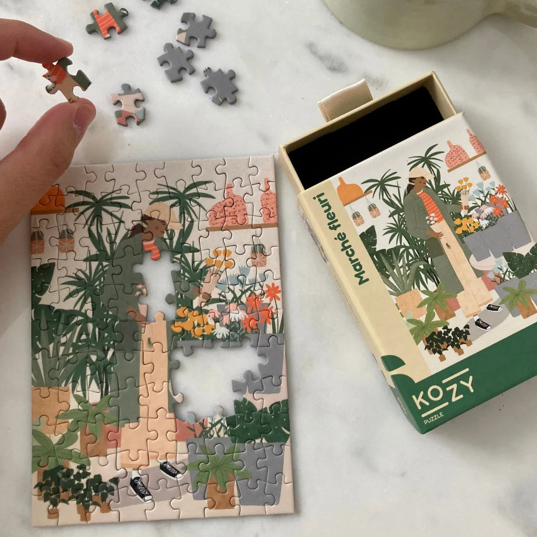 mini puzzle marche fleuri Beatrice Lambardt kozy