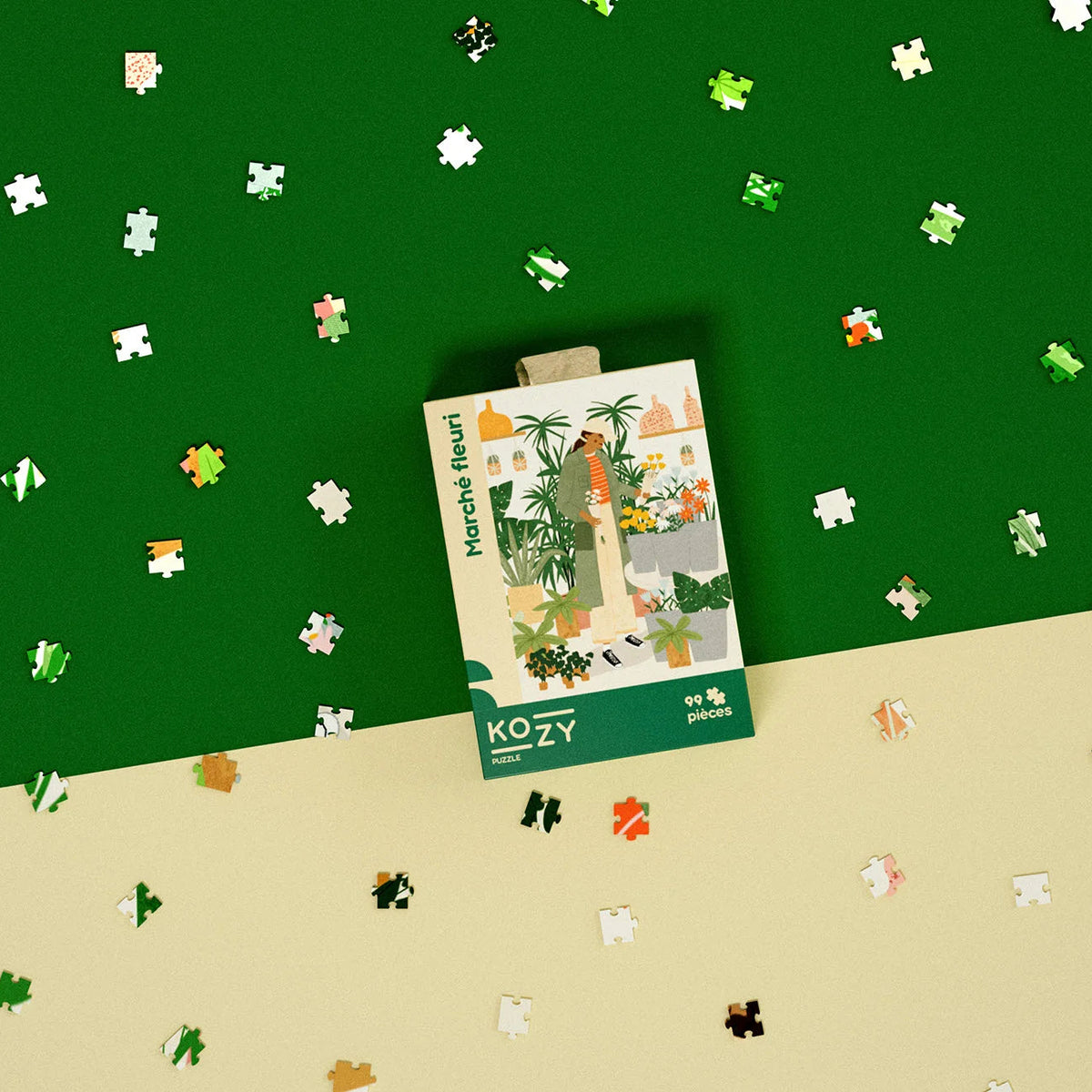 mini puzzle kozy marche fleuri Beatrice Lambardt