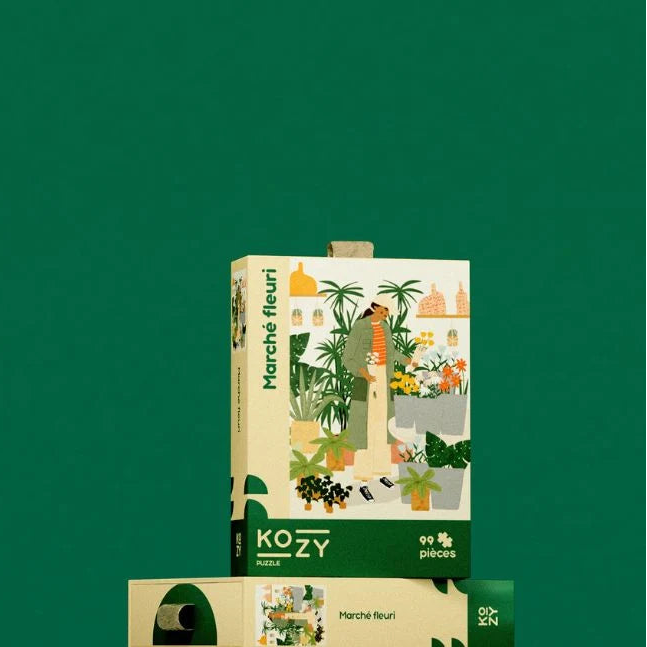 mini puzzle marche fleuri Beatrice Lambardt kozy