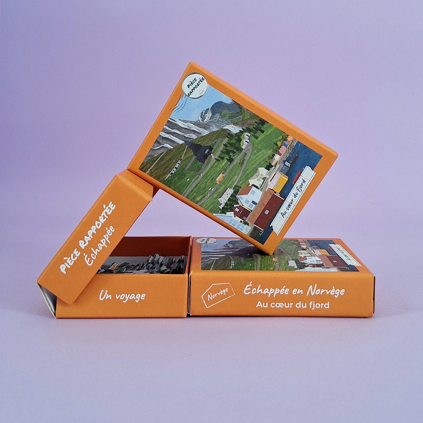 mini puzzle norvège au coeur du fjord échappée pièce rapportée puzzle 99 pièces voyage