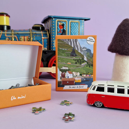 mini puzzle norvège au coeur du fjord échappée pièce rapportée voyage