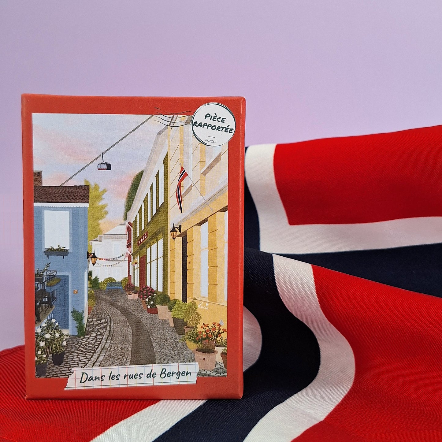 mini puzzle norvège dans les rues de bergen échappée voyage