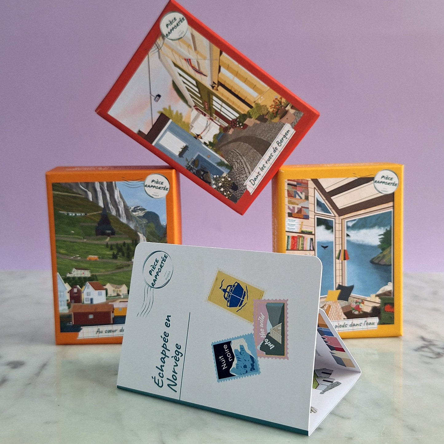 mini puzzle norvège échappée pièce rapportée puzzle poche
