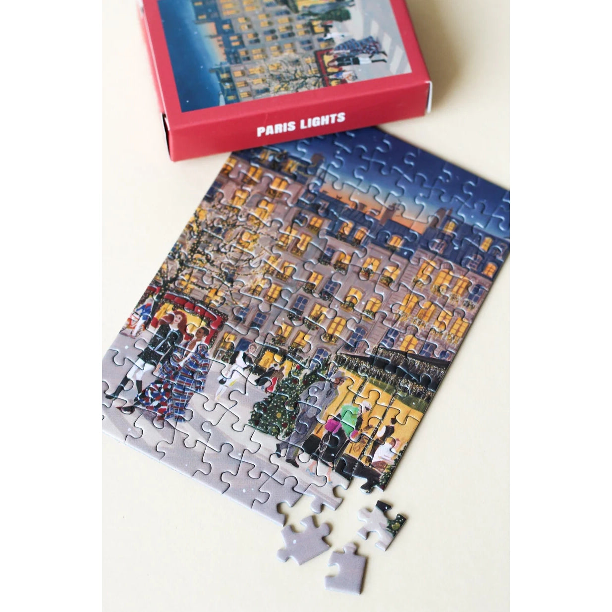 mini puzzle piecely paris lights shopping noel