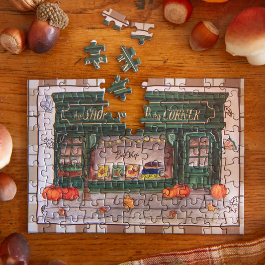 mini puzzle the shop around the corner caro from woodland