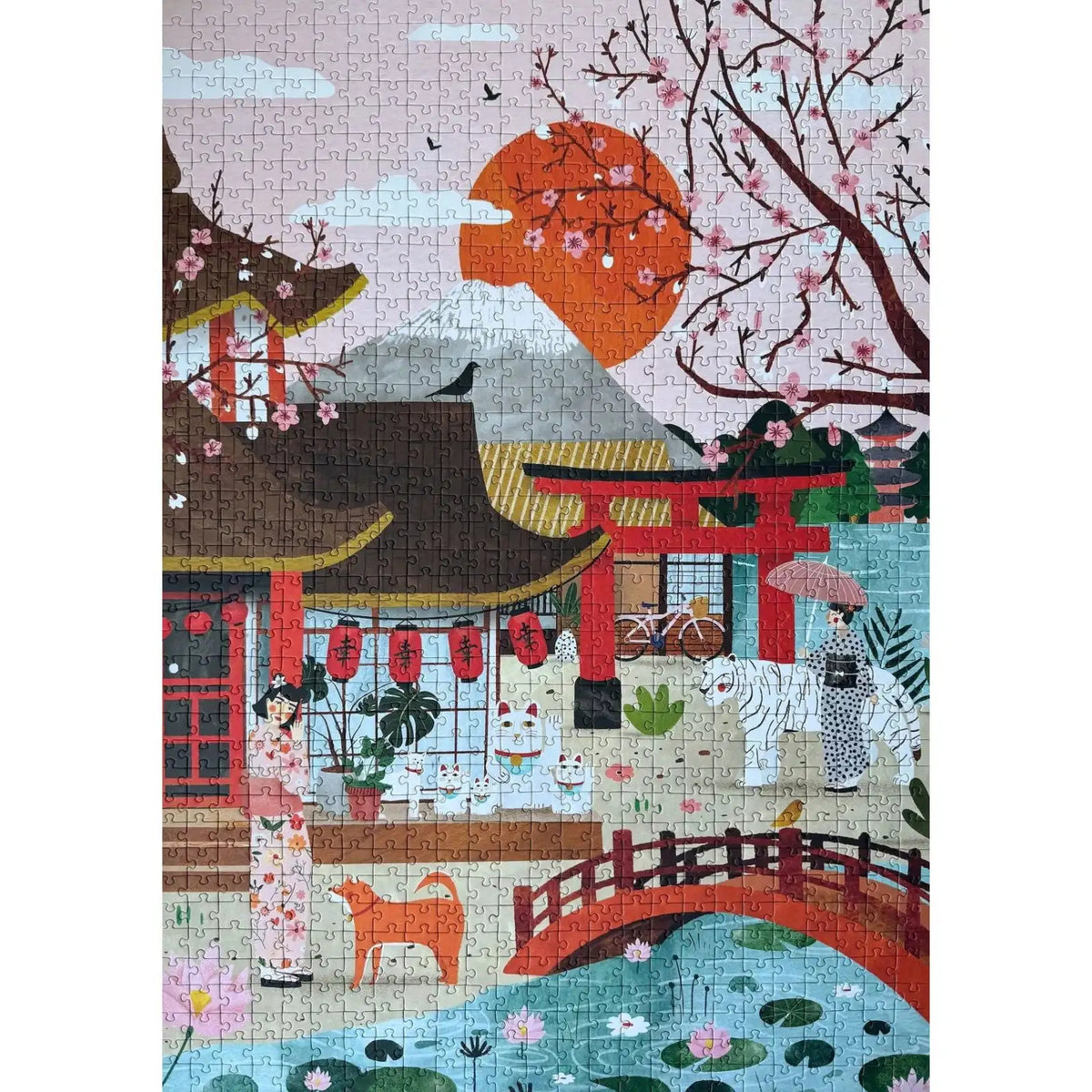 piecely laura lhuillier puzzle illustre welcome to japan 1000 pieces