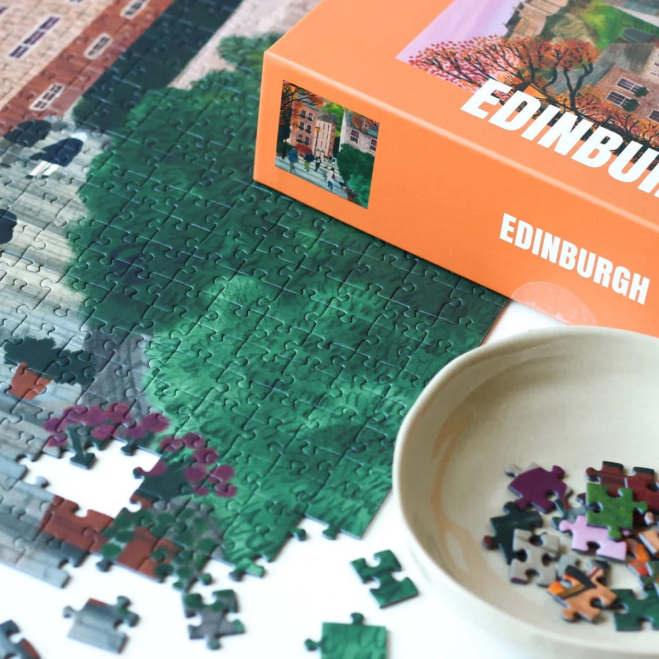 piecely puzzle cosy edimbourg 1000 pièces rachel victoria hillis automne écosse