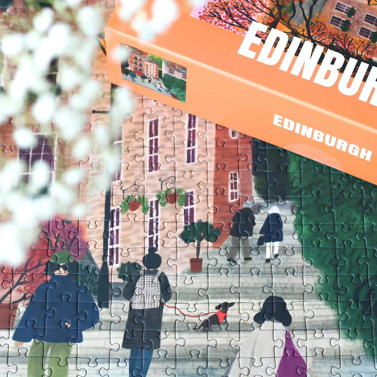 piecely puzzle cosy edimbourg 1000 pièces rachel victoria hillis edinburgh