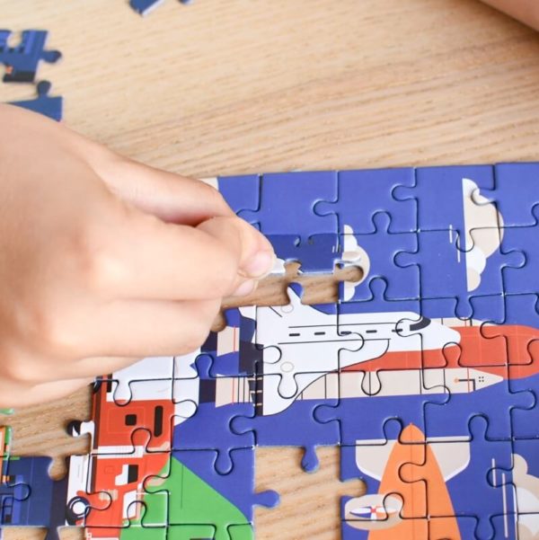 Puzzle enfant Véhicules – Pièce rapportée
