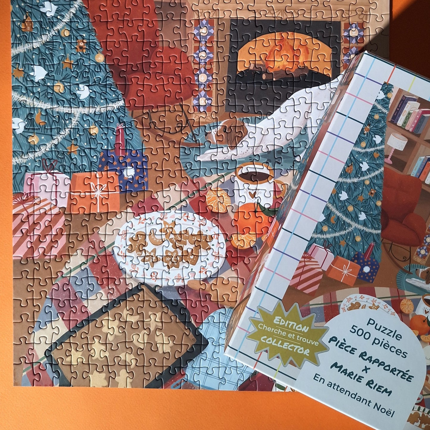 puzzle noel marie riem piece rapportee puzzle 500 pièces famille