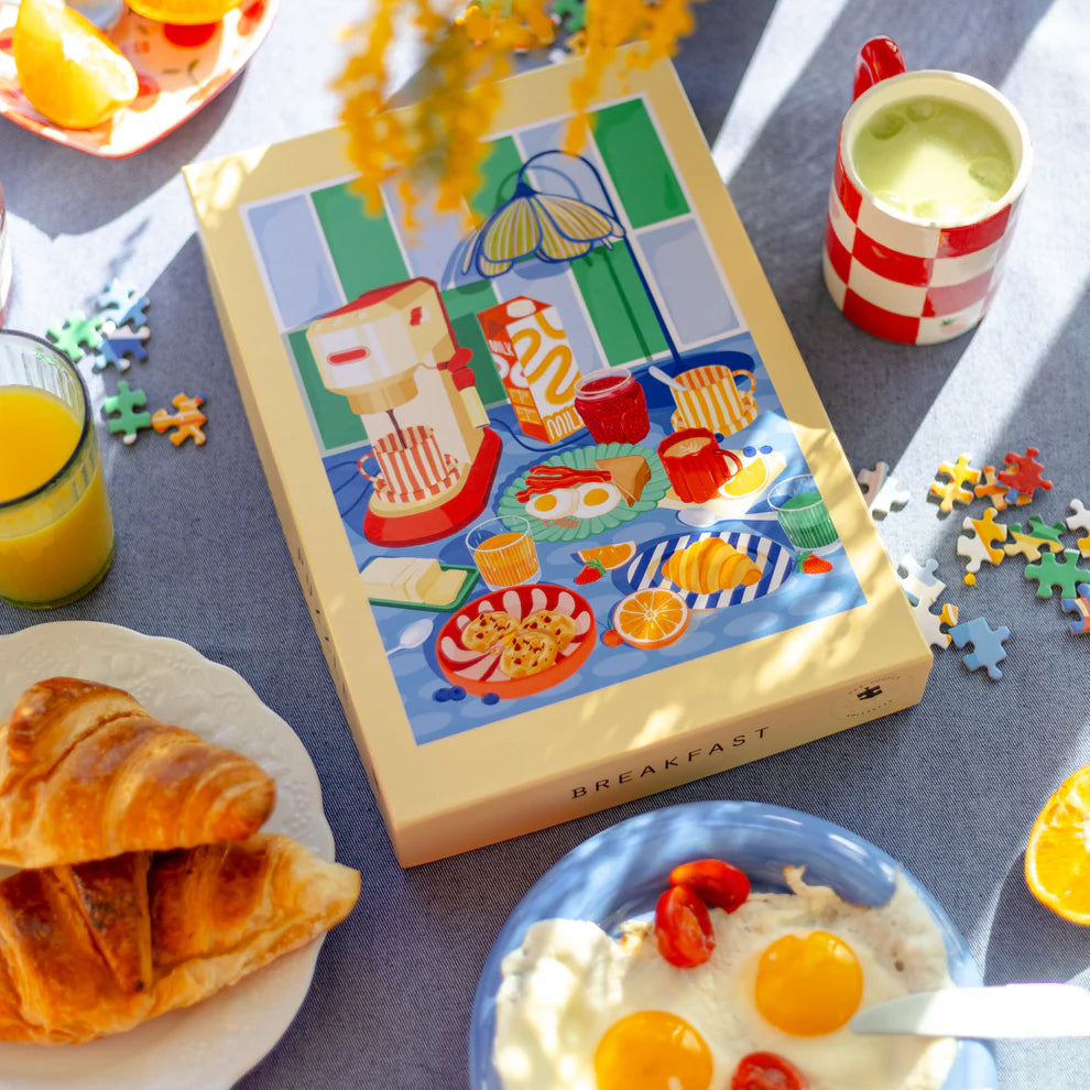 puzzle 1000 pièces breakfast lozo das puzzle kollektiv illustratrice brunch