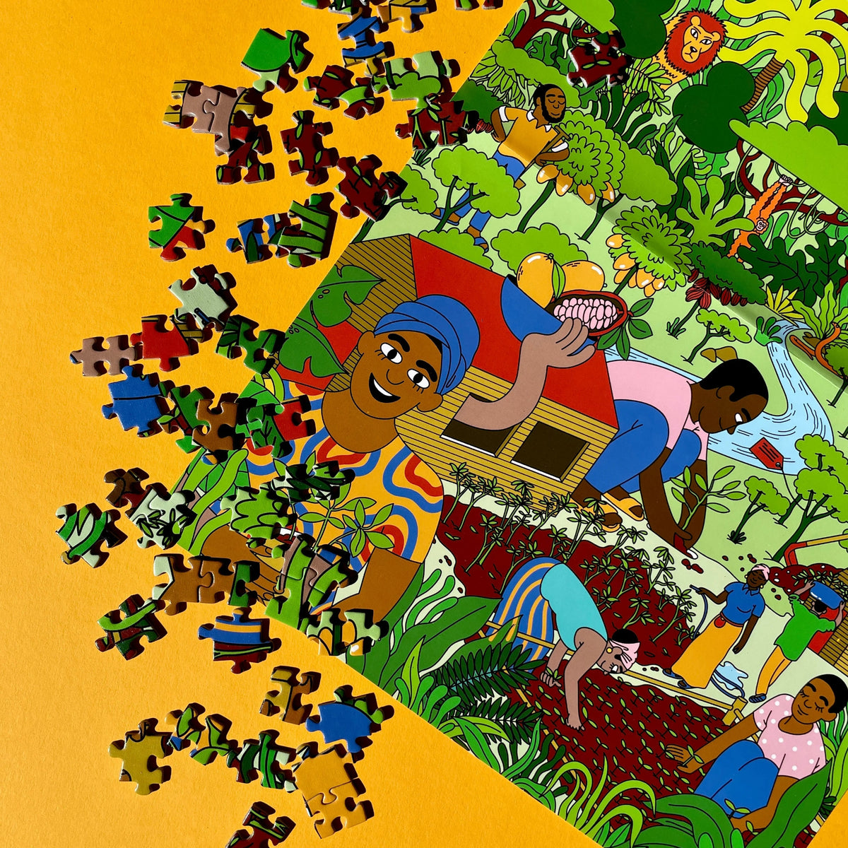 puzzle 1000 pièces fairforest das puzzle kollektiv association sarah matuszewski foret nature