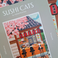 puzzle 1000 pièces sushi cats japon balvi