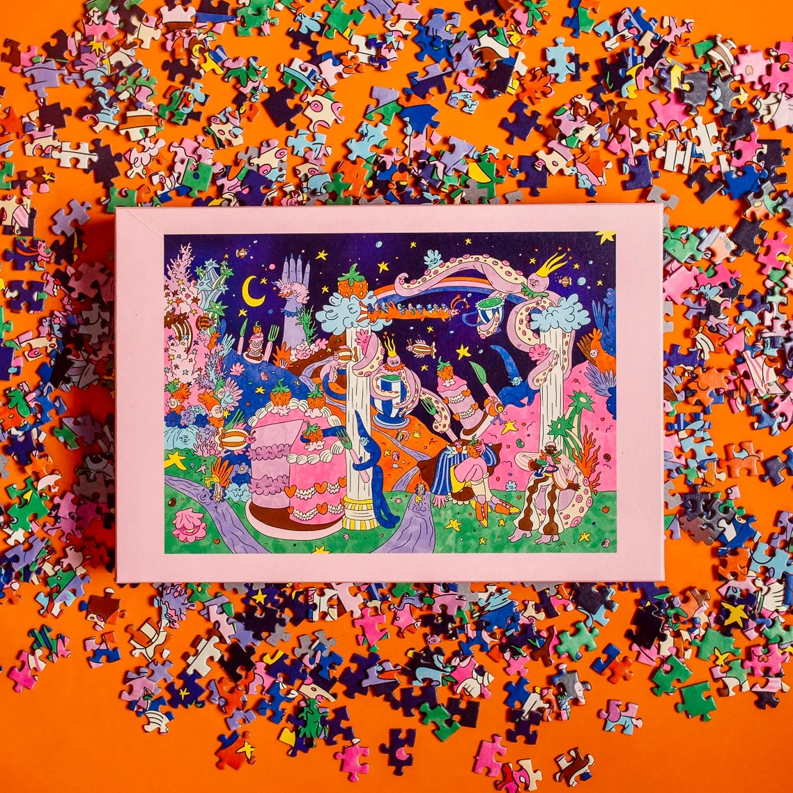 puzzle 1000 pièces tea time in the sea das puzzle kollektiv Viktoria Mladenovski thé à l'heure de la mer