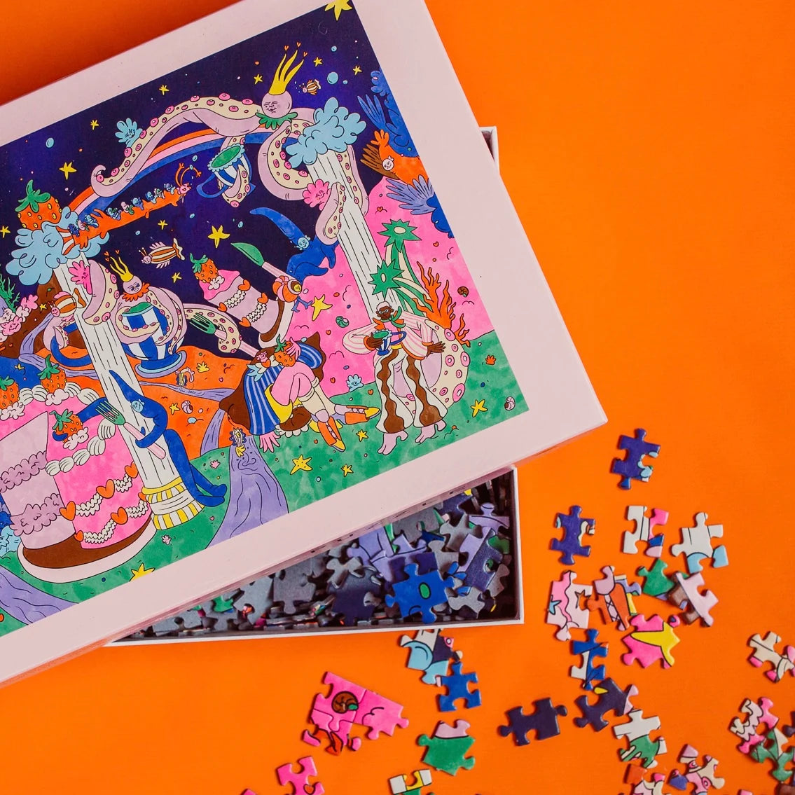 puzzle 1000 pièces thé à l'heure de la mer das puzzle kollektiv Viktoria Mladenovski fantaisie
