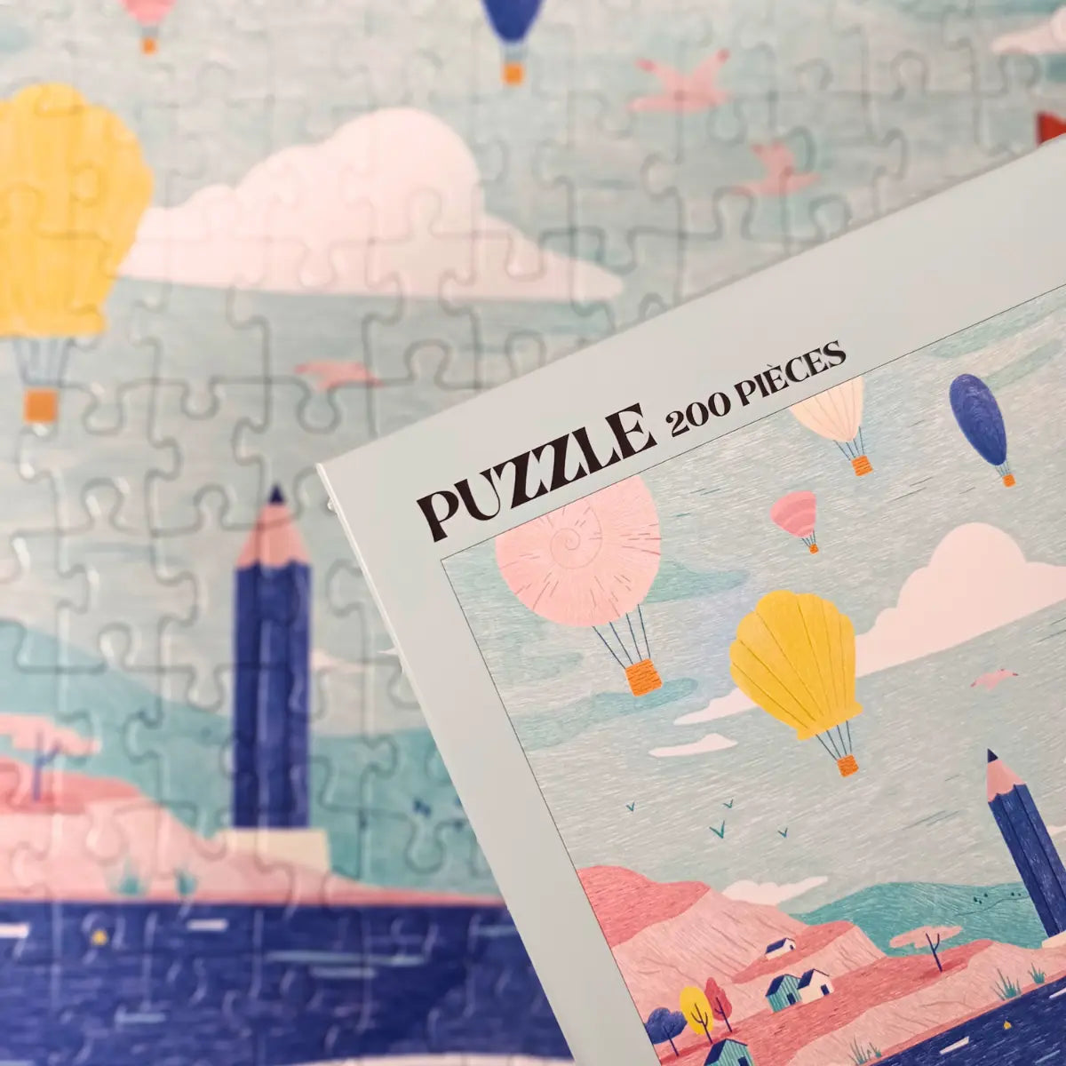 puzzle 200 pieces enfant plongee coloree aparte