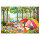 puzzle 500 pièces Journée au camping Pieces and peace