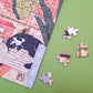 puzzle 500 pièces temps suspendu illustratrice Marine Laurent Pièce rapportée