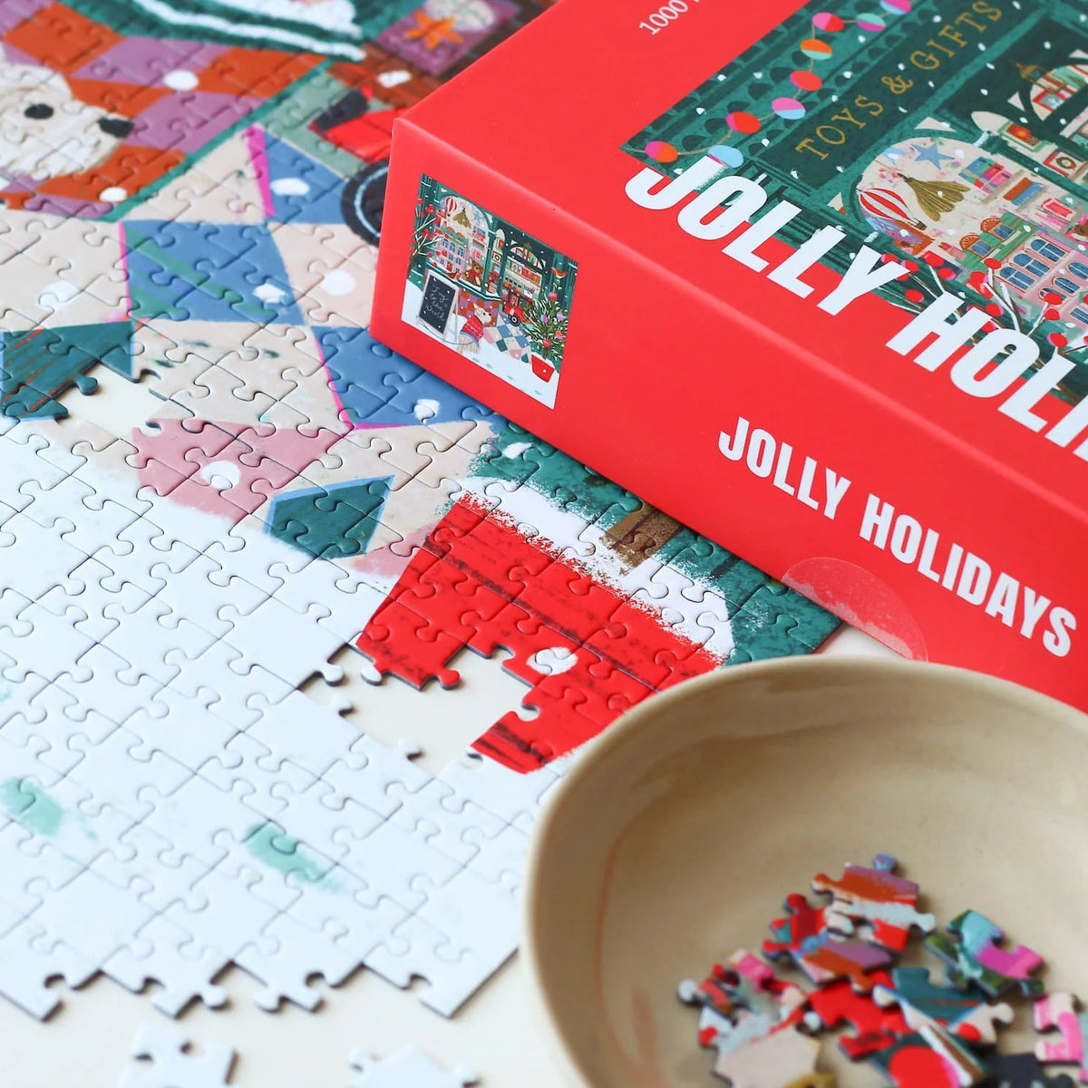 puzzle 1000 pièces noel piecely magasin jouet victoria ball christmas