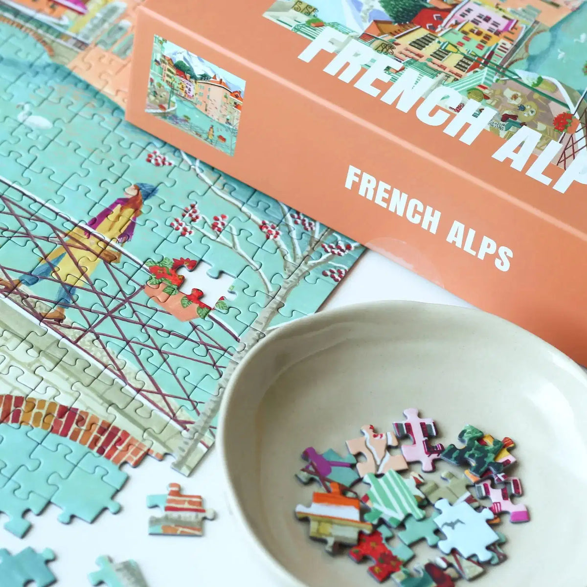 puzzle French Alps 500 pièces alpes françaises piecely mélanie voituriez annecy