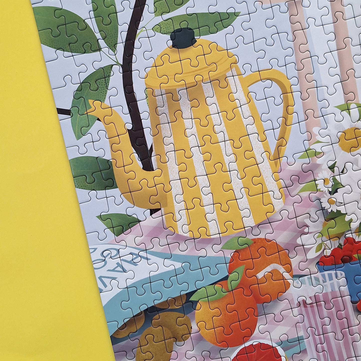 puzzle brunch du dimanche petit dejeuner soleon pièce rapportée 500 pièces café food made in france