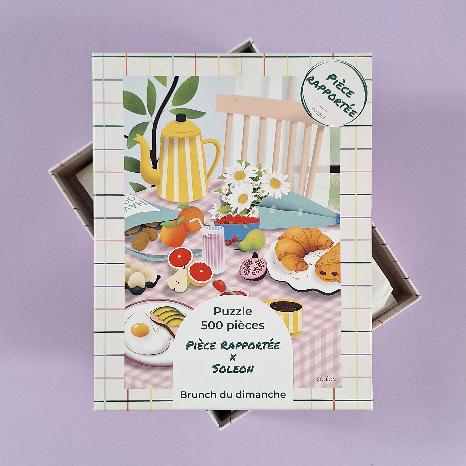 puzzle pièce rapportée brunch du dimanche petit dejeuner soleon 500 pièces food made in france